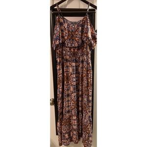 Paisley style maxi dress
